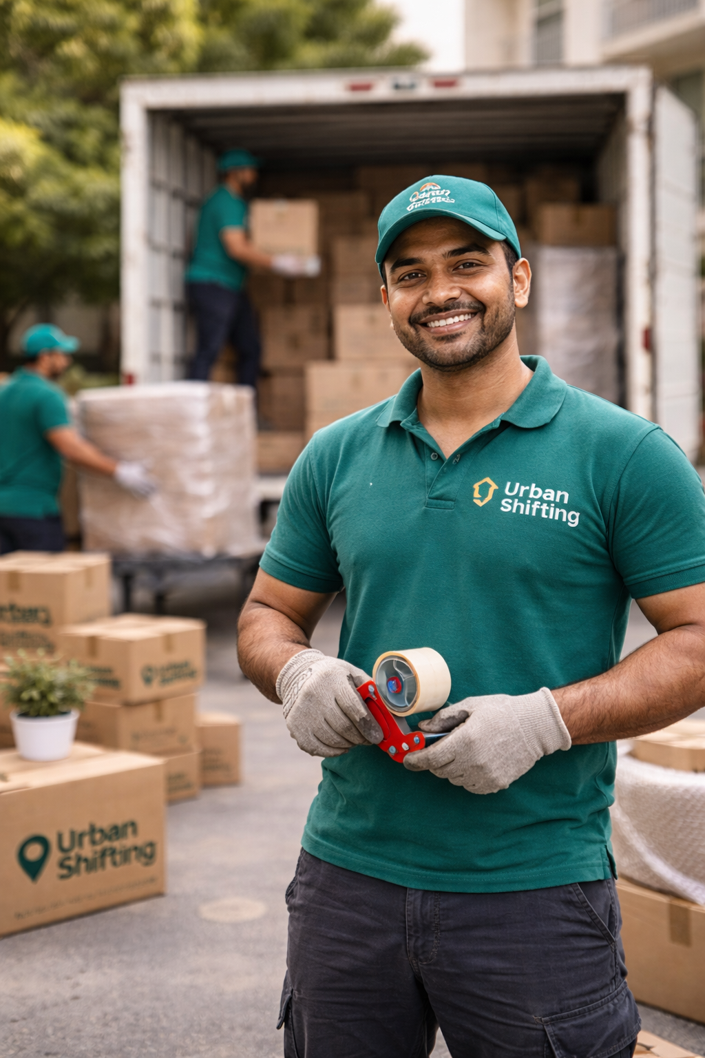 Urban shifting team leader supervisor packers and movers
