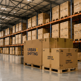 Storage and warehoseing services by urban shifting and storage solution